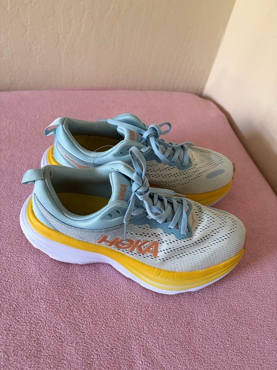 Hoka Bondi 8 Women Shoes Sneakers Excellent Condition Size 7B - Picture 4 of 9
